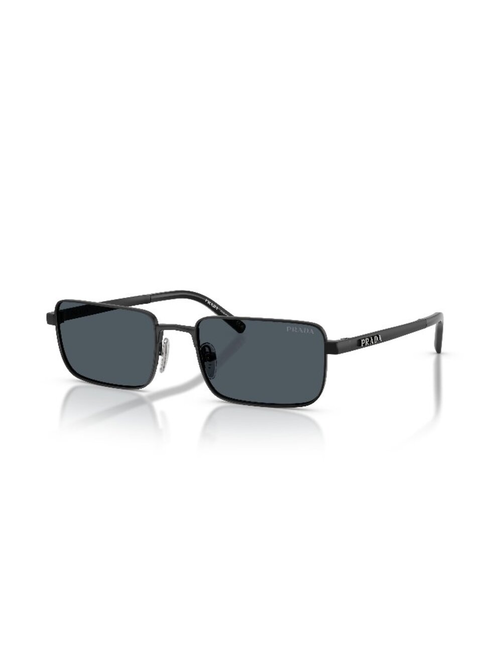 New Prada Men's Sunglasses Black Grey Lens Metal Frame PR D54S 7AB70B 55